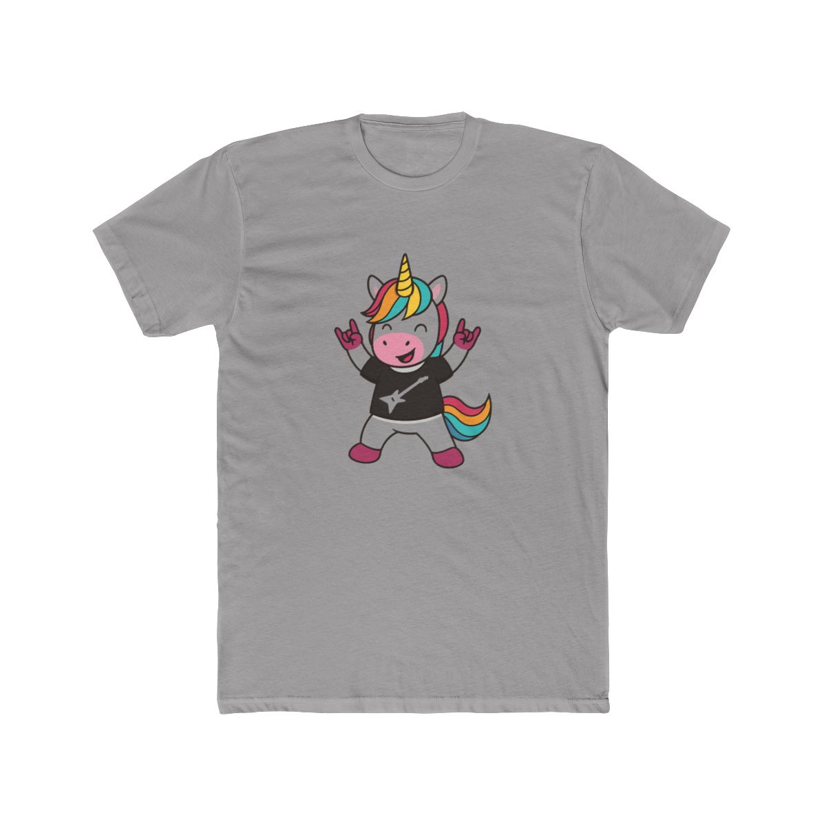 Rainbow Metal Unicorn Graphic T-Shirt - Official t-shirts merchandise