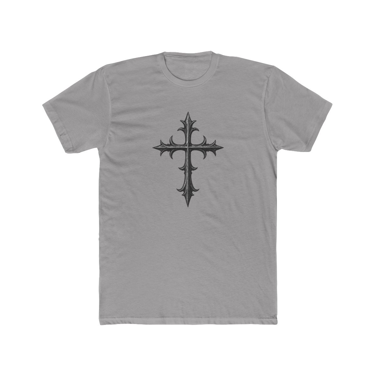 Gothic Steel Cross Edgy Graphic T-Shirt - Official t-shirts merchandise