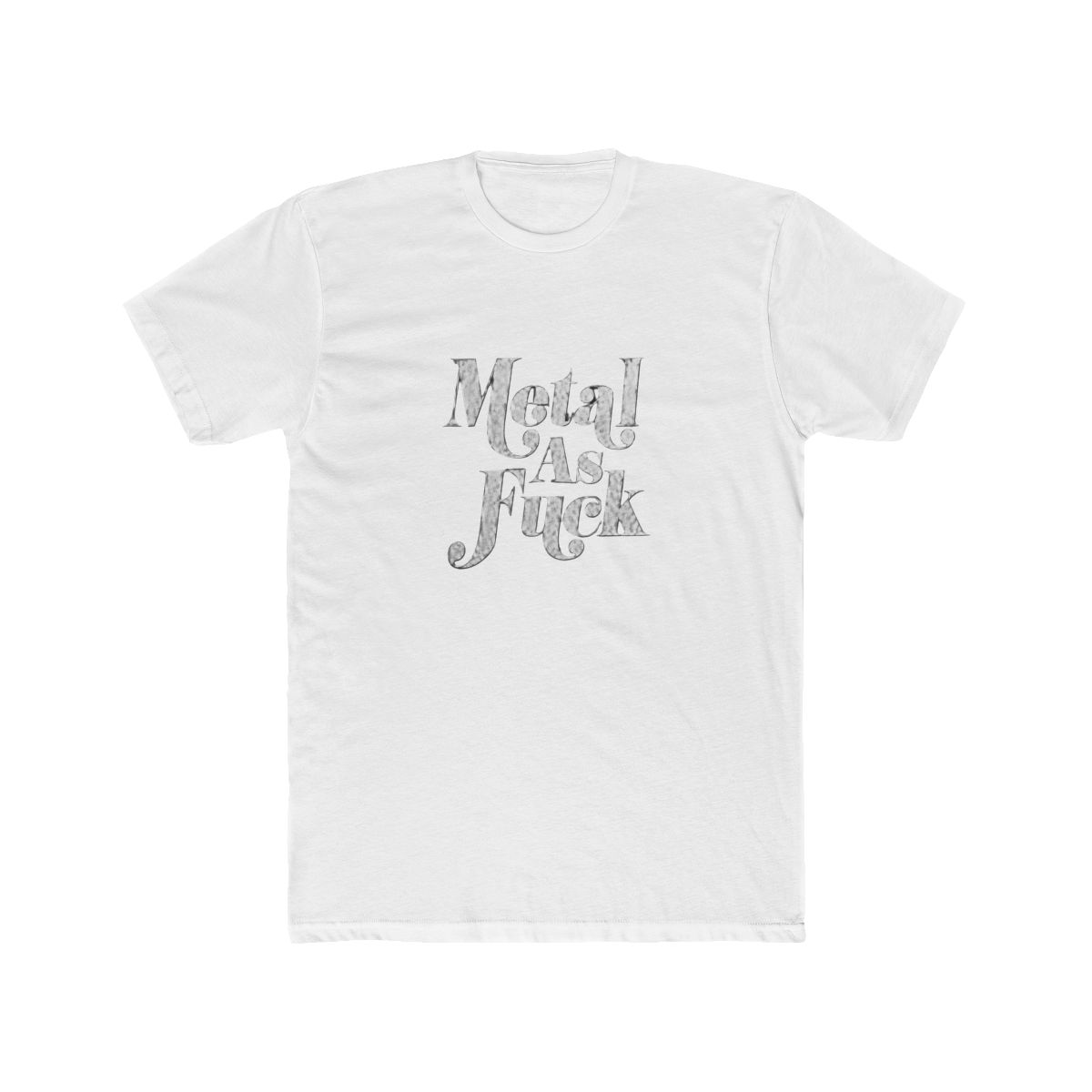 Metal As Fuck Bold Rock T Shirt - Heavy Metal Fan Gift - Official t-shirts merchandise