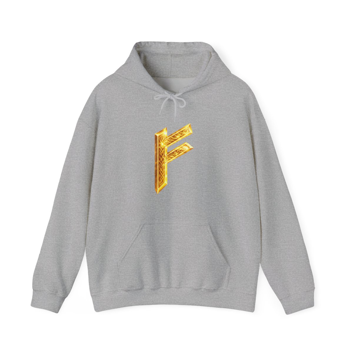 Golden Sigil of Fire Orb Hoodie - Fantasy Gamer Magic Gift - Official hoodies merchandise