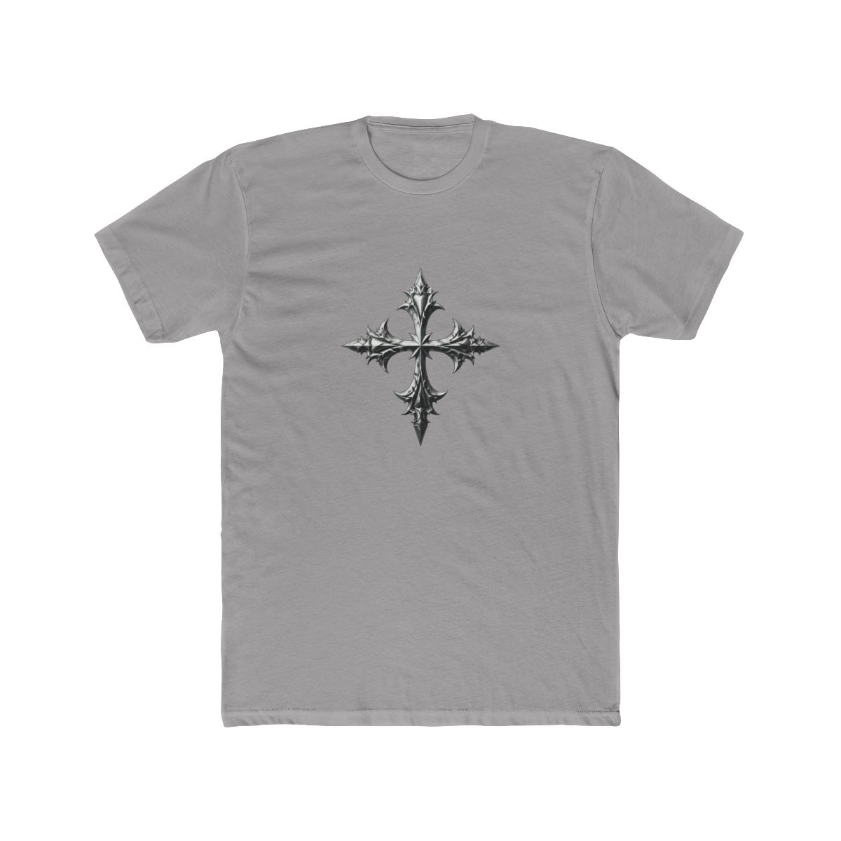 Gothic Steel Cross T Shirt - Edgy Goth Metalhead Design - Official t-shirts merchandise