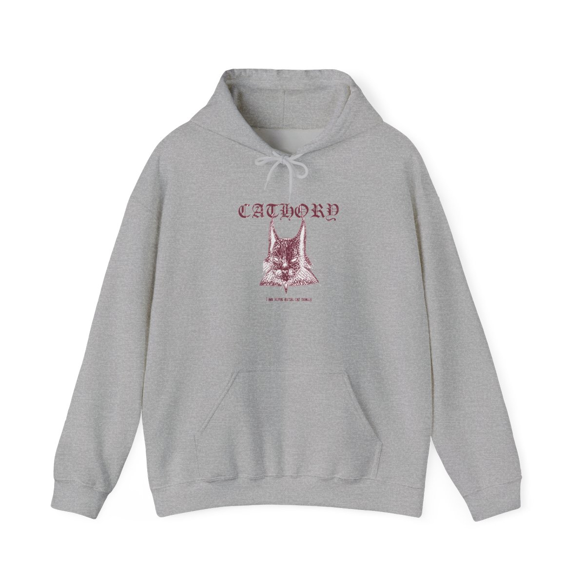Cathory Metal Cat Heavy Metal Hoodie - Feline Rocker Gift - Official hoodies merchandise