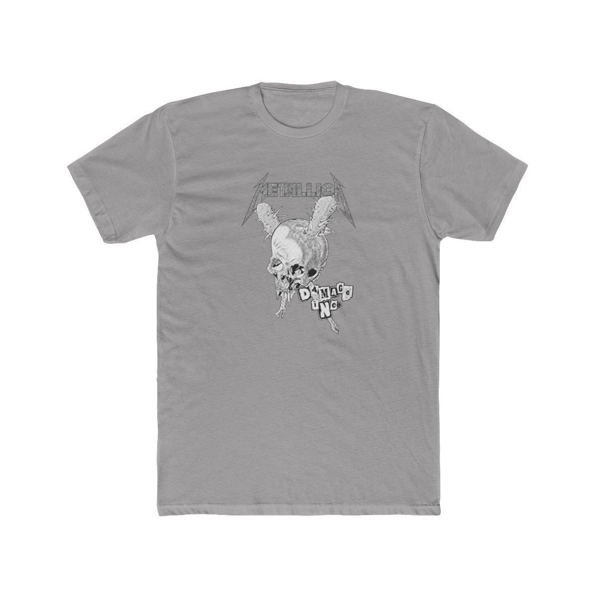 Damage Inc Metallica Skull Graphic T Shirt - Heavy Metal Fan Gift - Official t-shirts merchandise